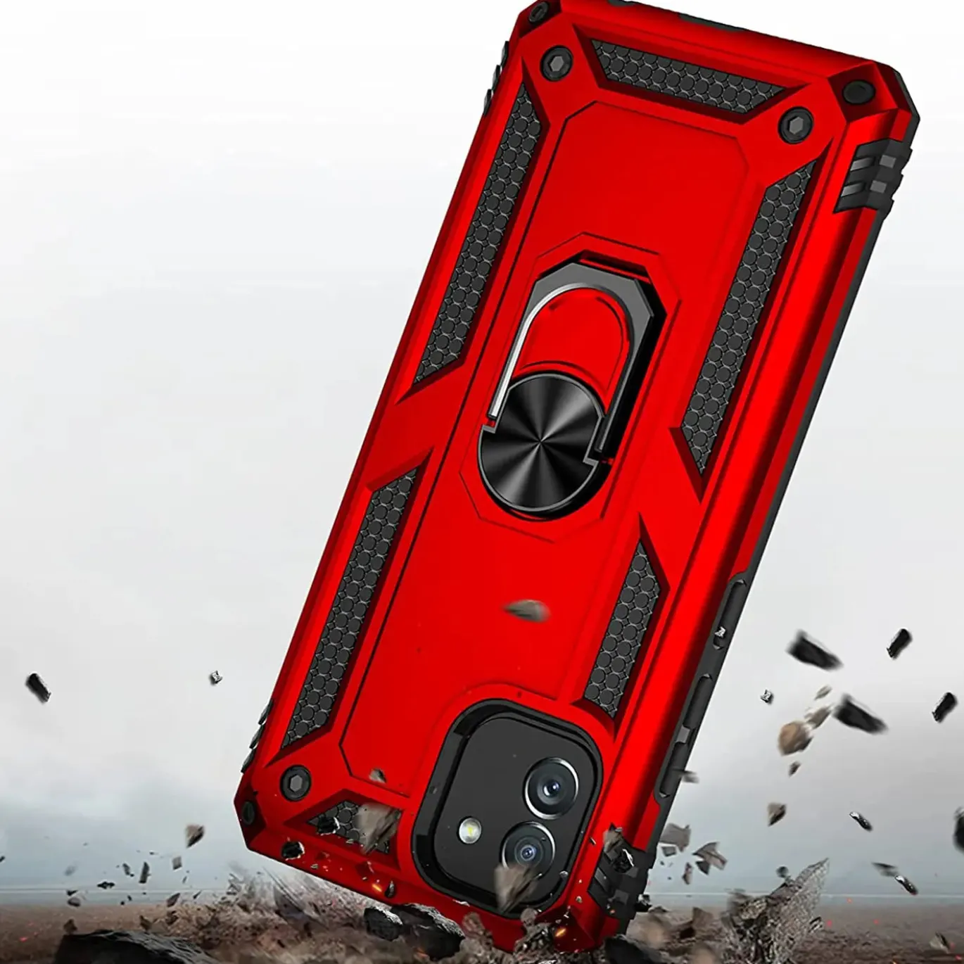 Samsung Galaxy A03 - Outdoor Hardcase mit Ringhalter