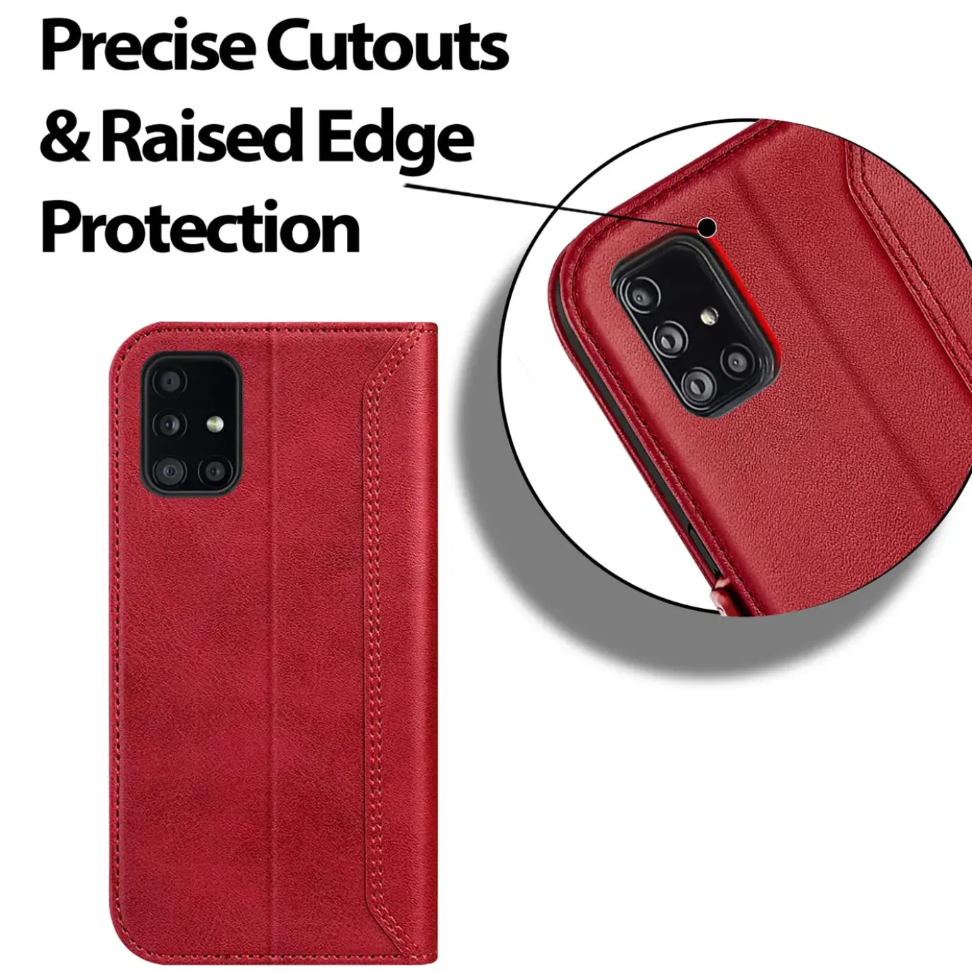 Samsung Galaxy A51 - Robuste Klapphülle mit RFID Block