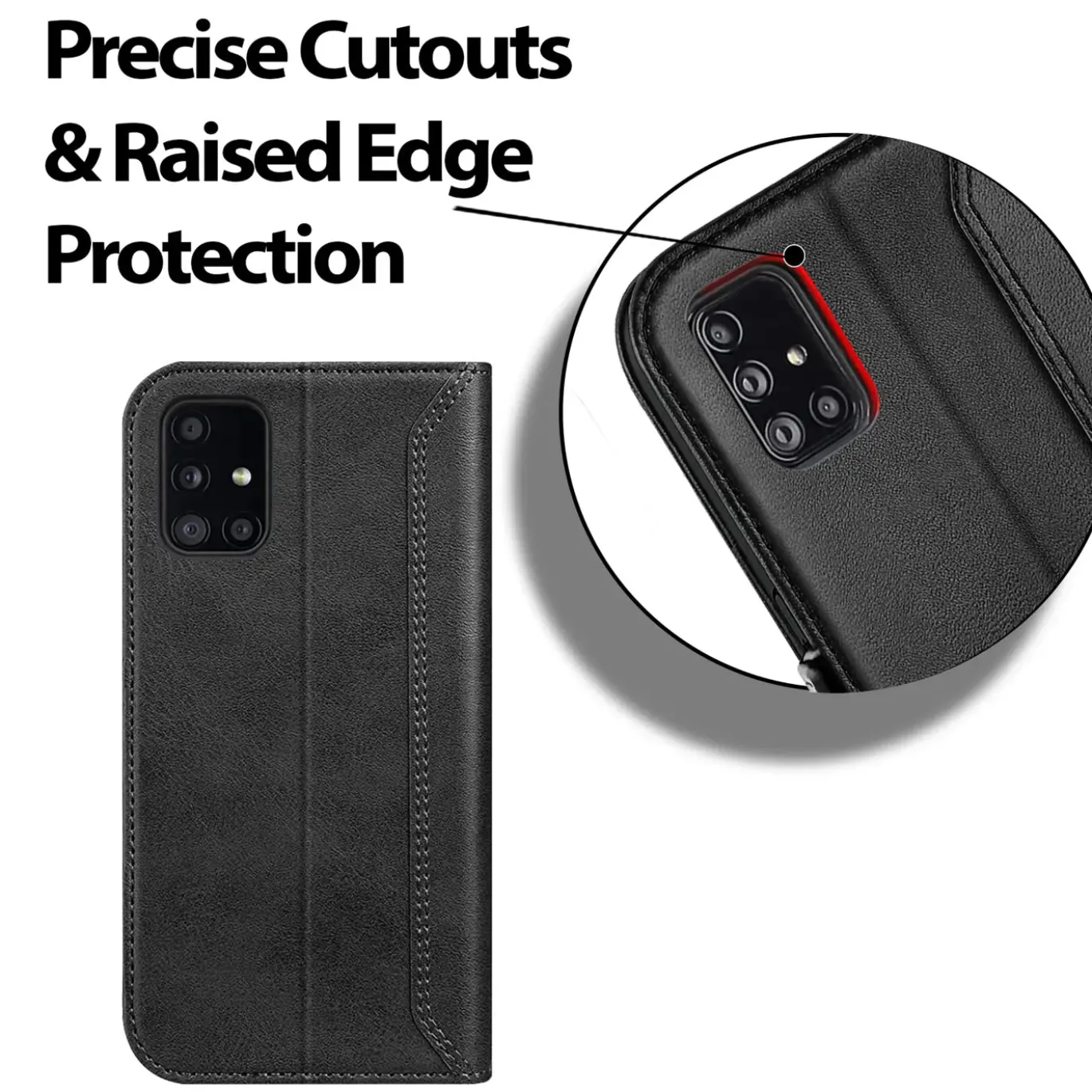 Samsung Galaxy A51 - Robuste Klapphülle mit RFID Block