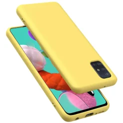 Samsung Galaxy A51 - Silikon Case mit Mikrofaser-Innenseite