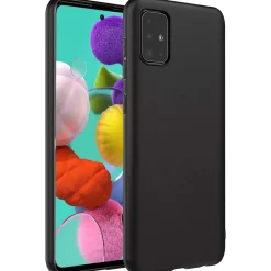 Samsung Galaxy A51 - Slim Silikon Backcover Schwarz