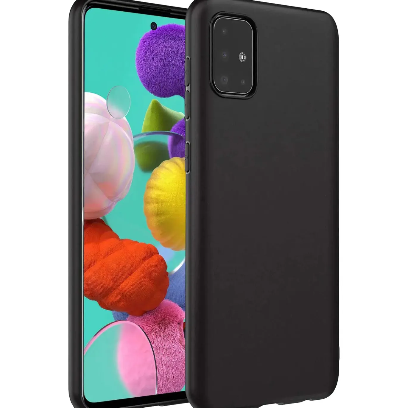 Samsung Galaxy A71 - Slim Silikon Backcover Schwarz