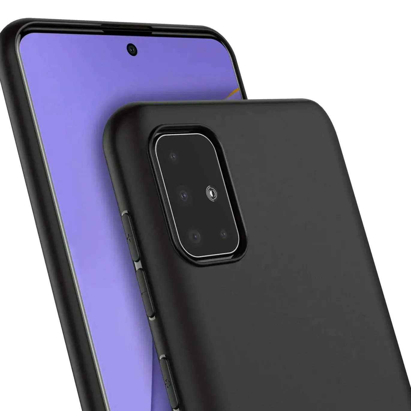 Samsung Galaxy A71 - Slim Silikon Backcover Schwarz