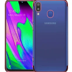 Samsung Galaxy A40 - Transparente Hülle mit Akzenten