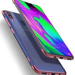Samsung Galaxy A40 - Transparente Hülle mit Akzenten