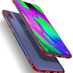 Samsung Galaxy A40 - Transparente Hülle mit Akzenten