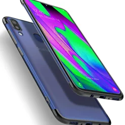 Samsung Galaxy A40 - Transparente Hülle mit Akzenten