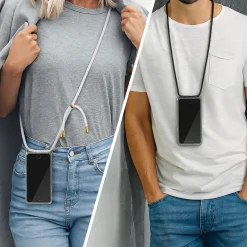 Samsung Galaxy A10 - Transparente Hülle mit Handykette