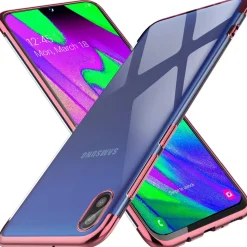 Samsung Galaxy A10 - Transparente Hülle mit Akzenten
