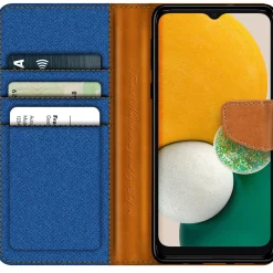 Samsung Galaxy A13 5G / A04s - Jeanslook Klapphülle mit Kartenfach