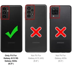 Samsung Galaxy A13 5G / A04s - Klapphülle mit Kartenfächern