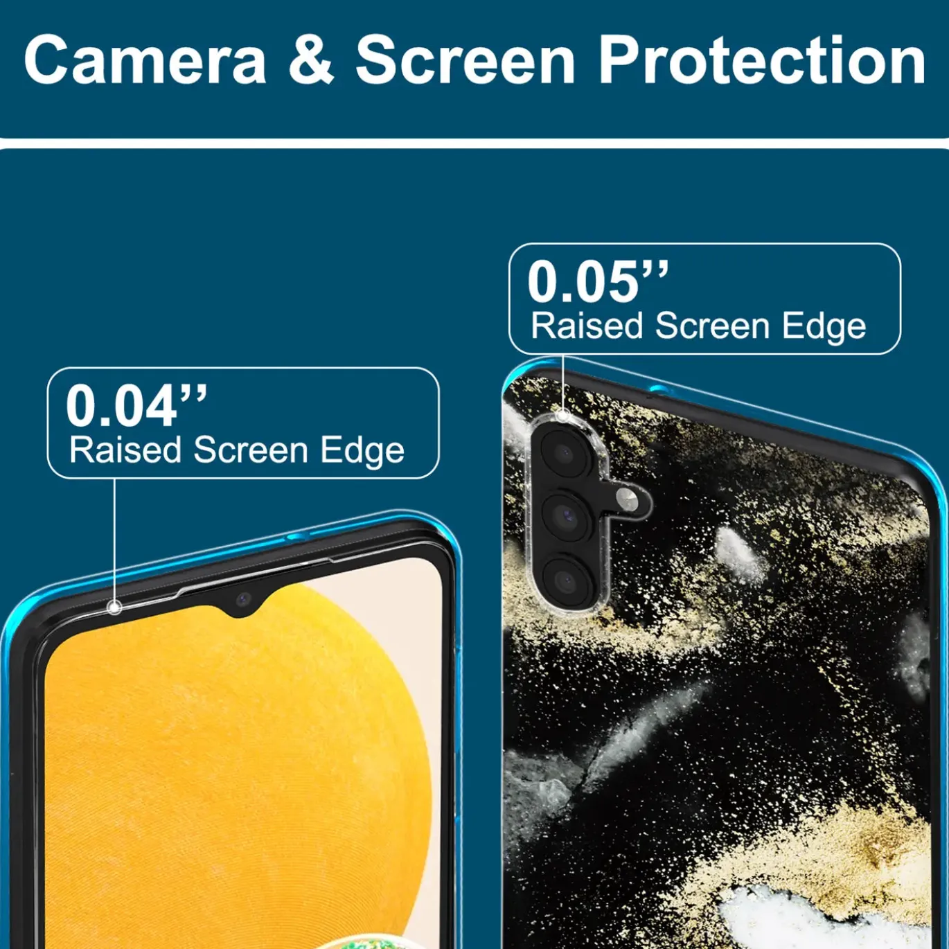 Samsung Galaxy A13 5G / A04s - Marmor & Sand Design Hülle