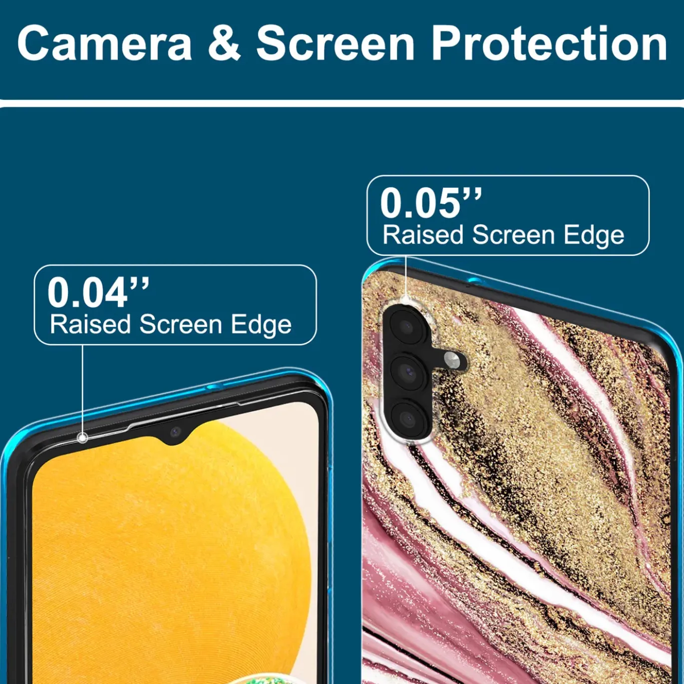 Samsung Galaxy A13 5G / A04s - Marmor & Sand Design Hülle