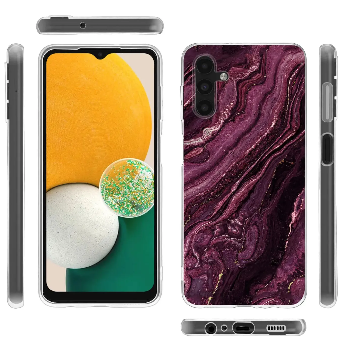 Samsung Galaxy A13 5G / A04s - Marmor & Sand Design Hülle