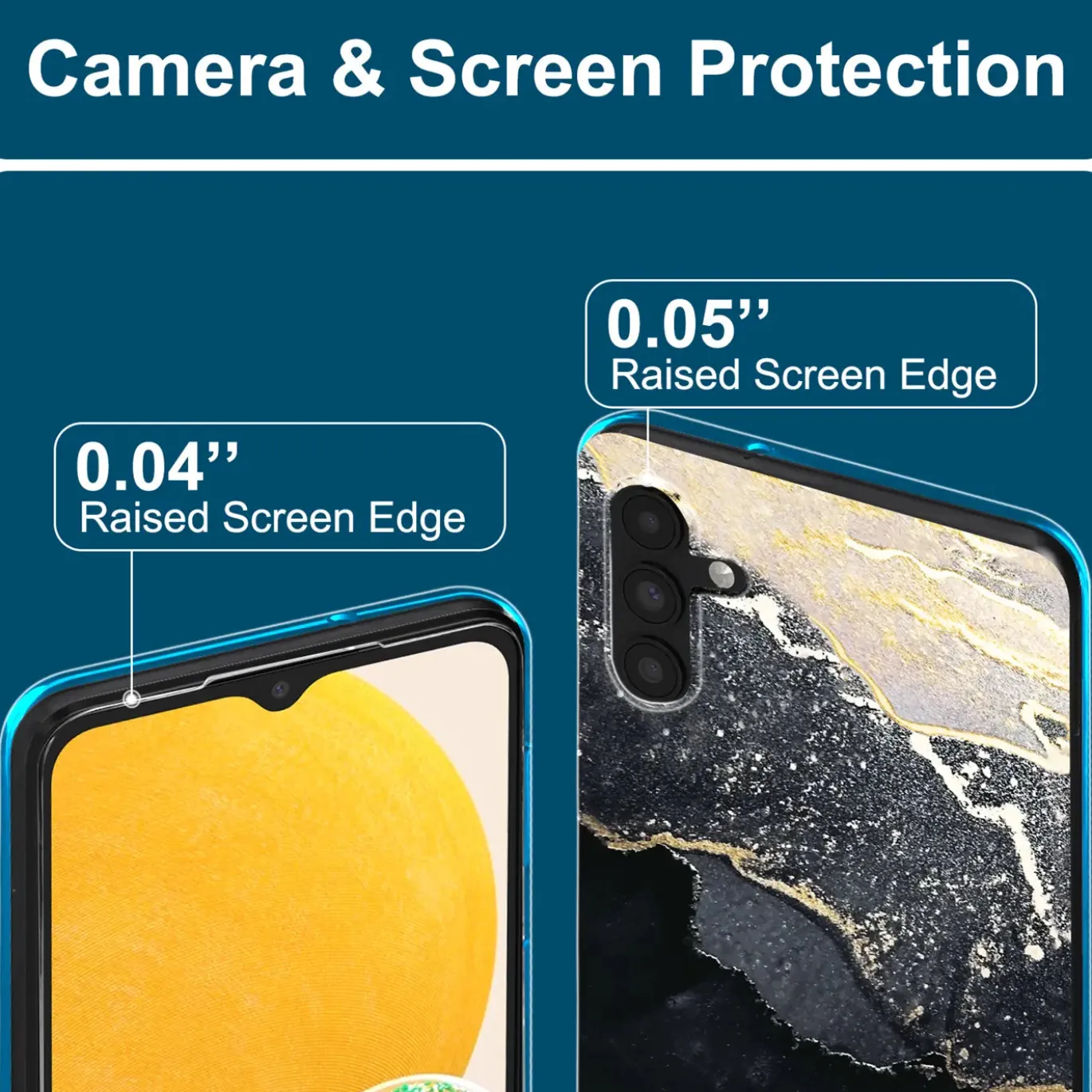 Samsung Galaxy A13 5G / A04s - Marmor & Sand Design Hülle