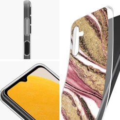 Samsung Galaxy A13 5G / A04s - Marmor & Sand Design Hülle