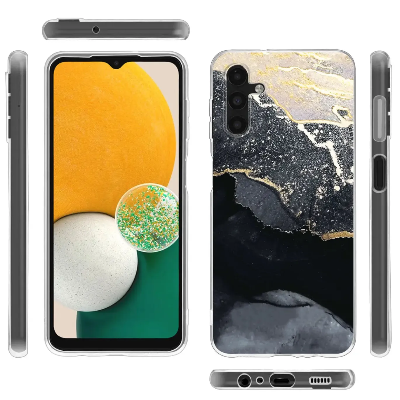 Samsung Galaxy A13 5G / A04s - Marmor & Sand Design Hülle