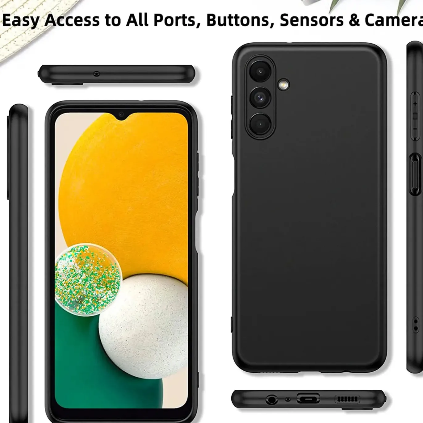 Samsung Galaxy A13 5G / A04s - Slim Silikon Backcover Schwarz