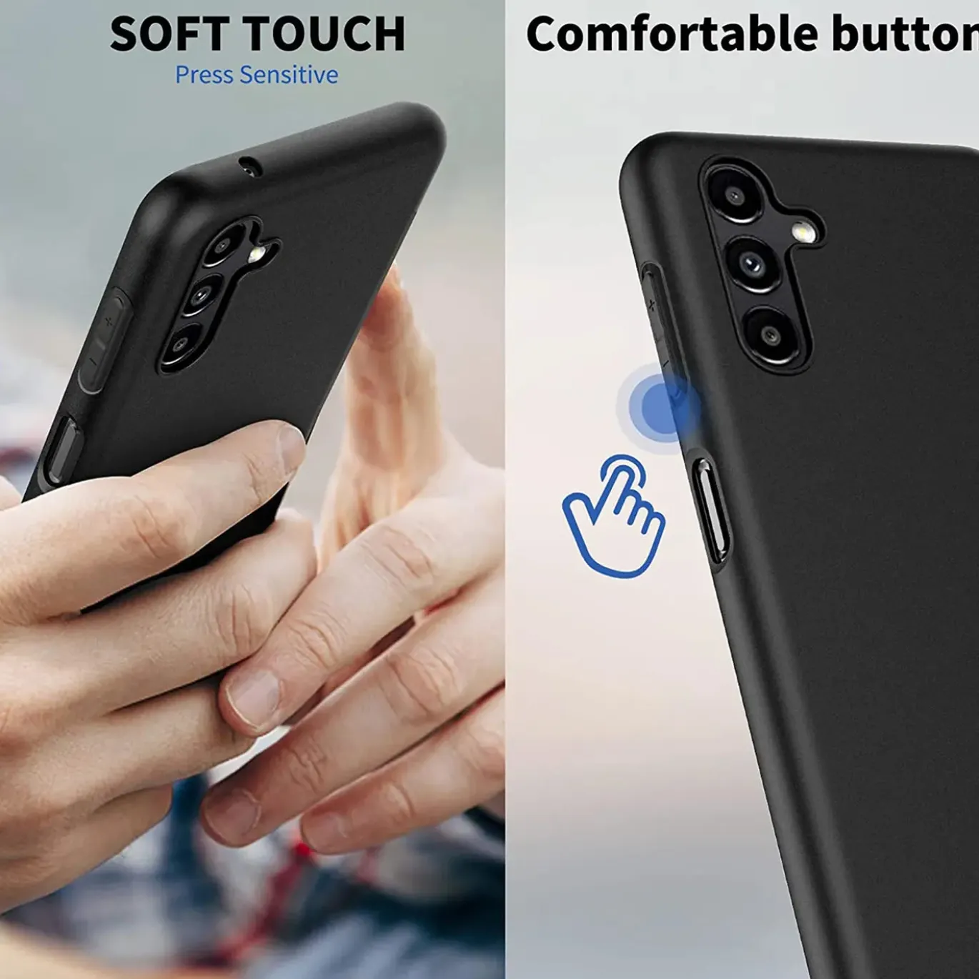 Samsung Galaxy A13 5G / A04s - Slim Silikon Backcover Schwarz