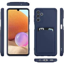 Samsung Galaxy A13 5G / A04s - Silikonhülle mit Kartenfach & Kameraschutz