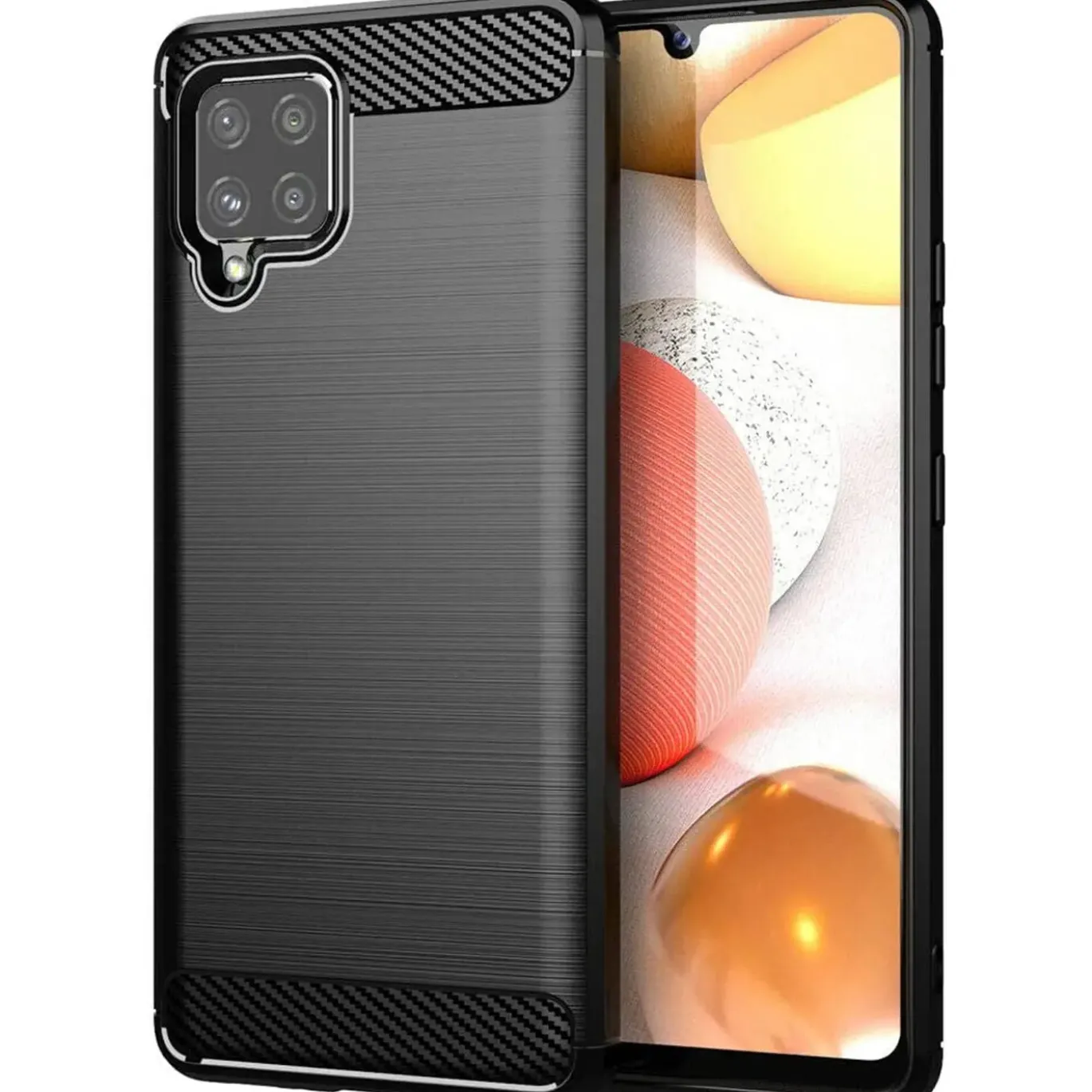 Samsung Galaxy A42 5G - Carbon Case Hülle, stoßfest