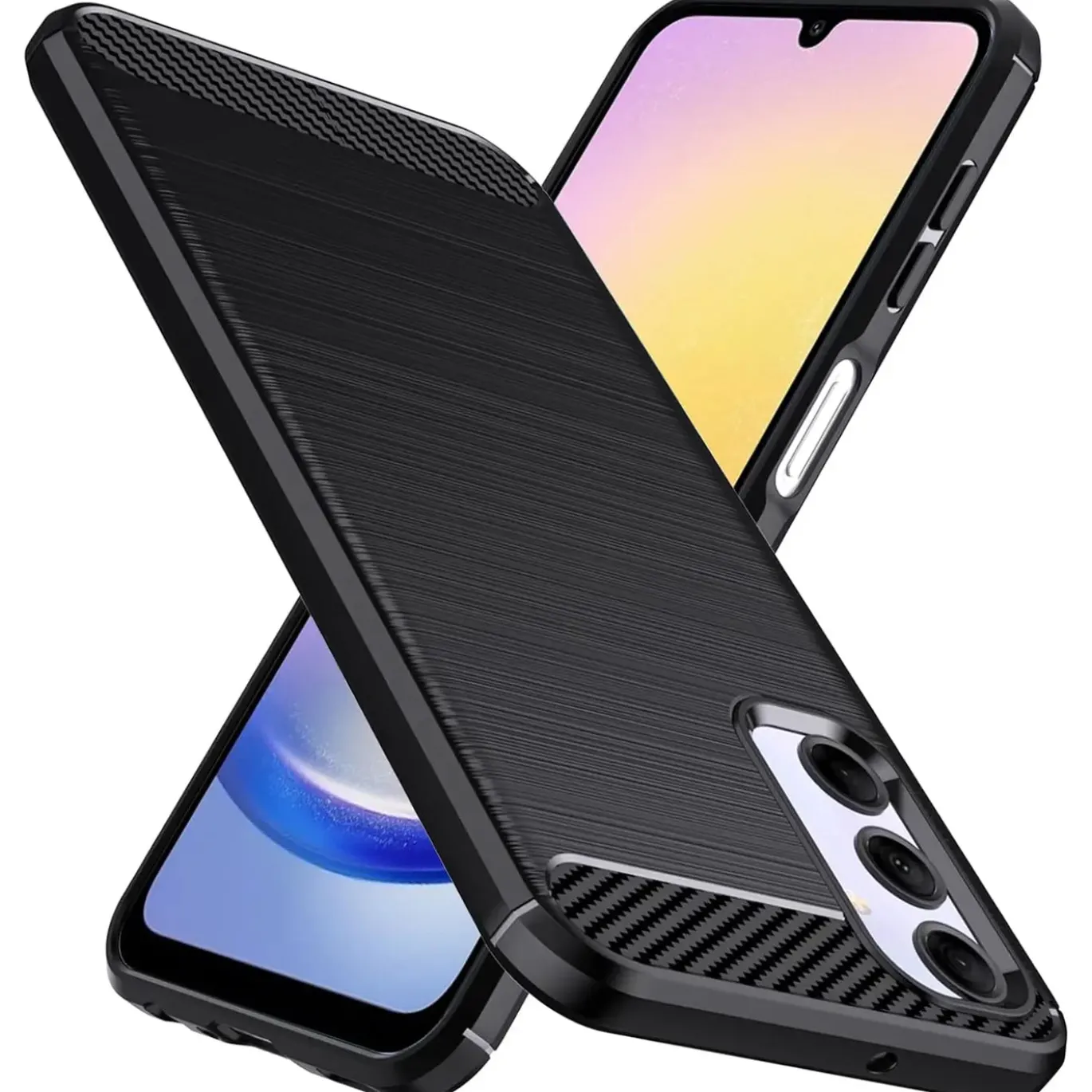 Samsung Galaxy A25 5G - Carbon Case Hülle, stoßfest