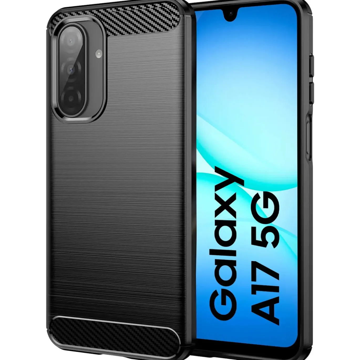 Samsung Galaxy A17 5G - Carbon Case Hülle, stoßfest