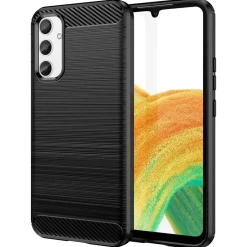 Samsung Galaxy A34 5G - Carbon Case Hülle, stoßfest