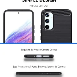 Samsung Galaxy A34 5G - Carbon Case Hülle, stoßfest