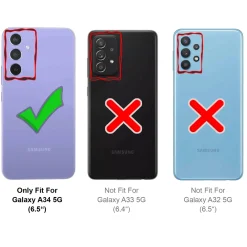 Samsung Galaxy A34 5G - Carbon Case Hülle, stoßfest