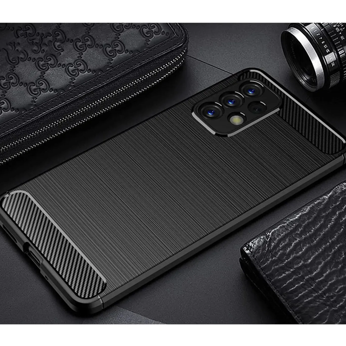 Samsung Galaxy A33 5G - Carbon Case Hülle, stoßfest