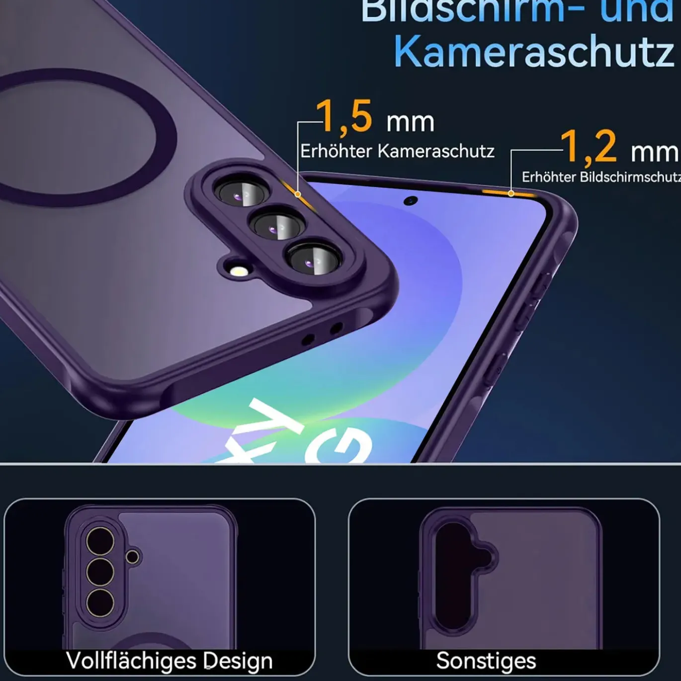 Samsung Galaxy A36 5G - Farbige MagSafe Hülle mit Kameraschutz