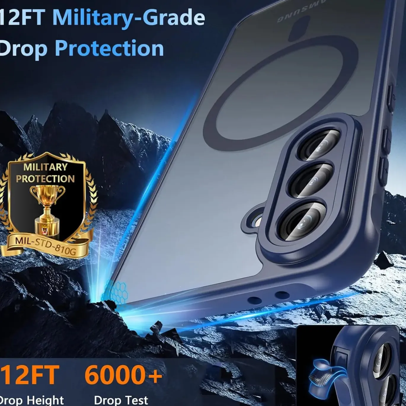 Samsung Galaxy A56 5G - Farbige MagSafe Hülle mit Kameraschutz
