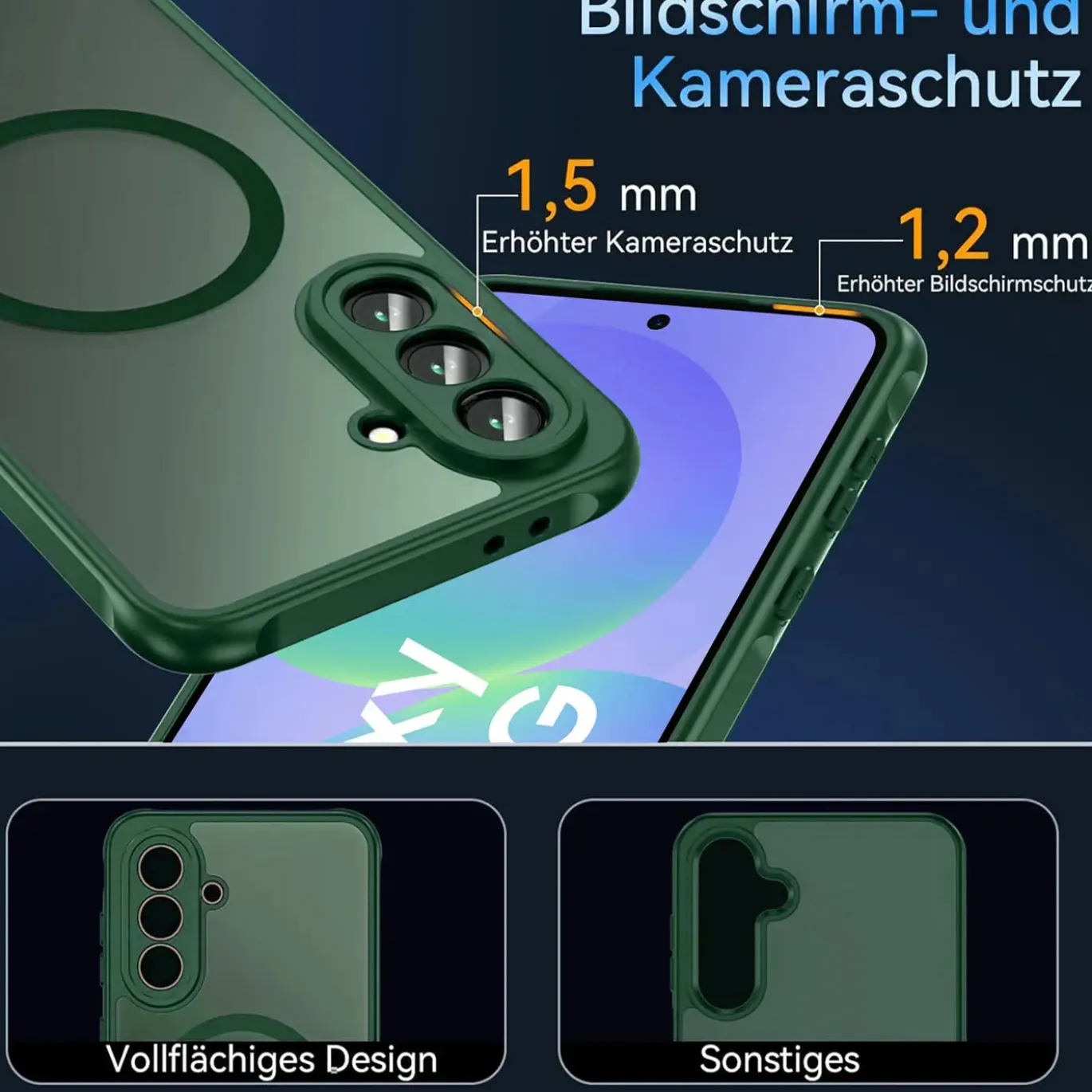 Samsung Galaxy A56 5G - Farbige MagSafe Hülle mit Kameraschutz