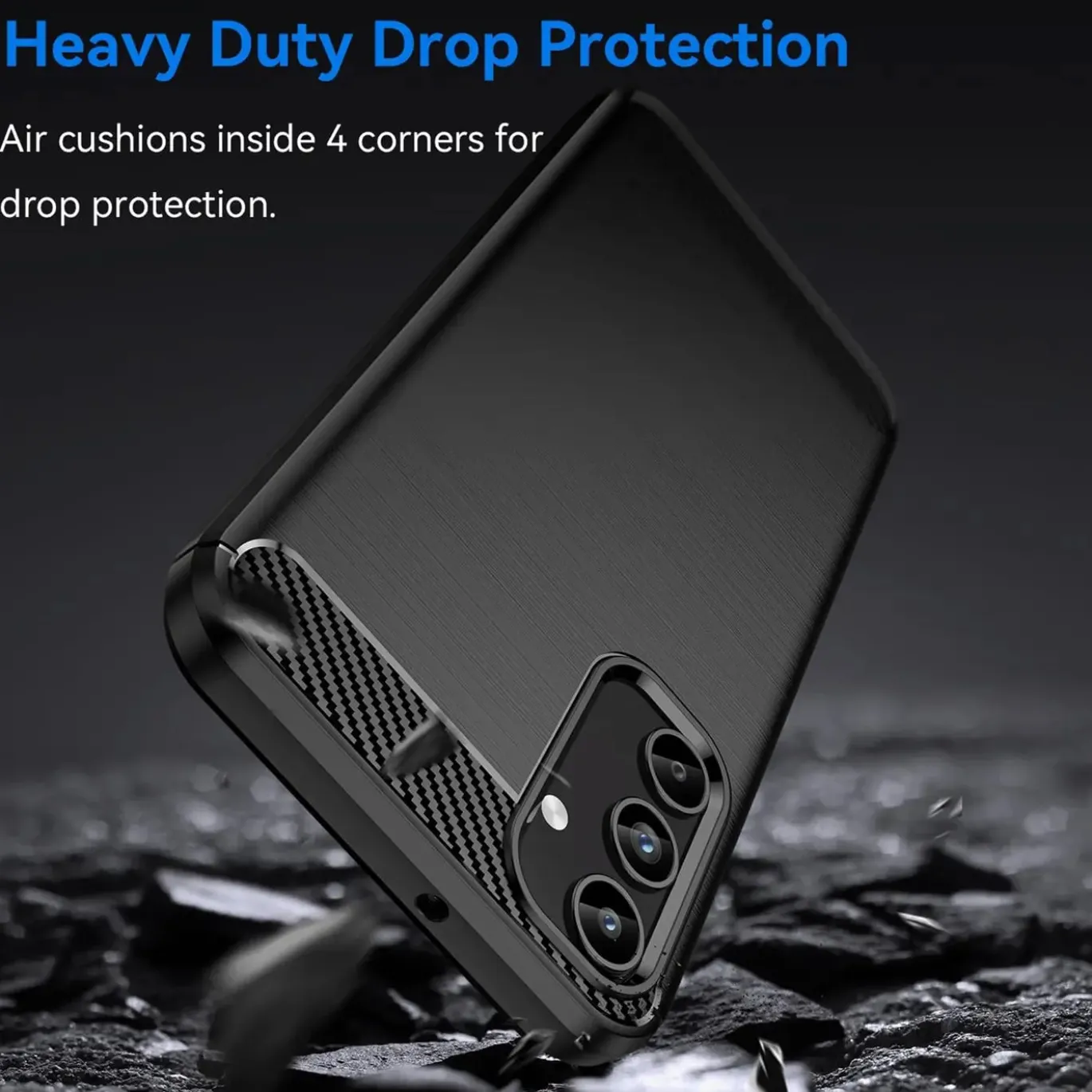 Samsung Galaxy A15 4G / 5G - Carbon Case Hülle, stoßfest