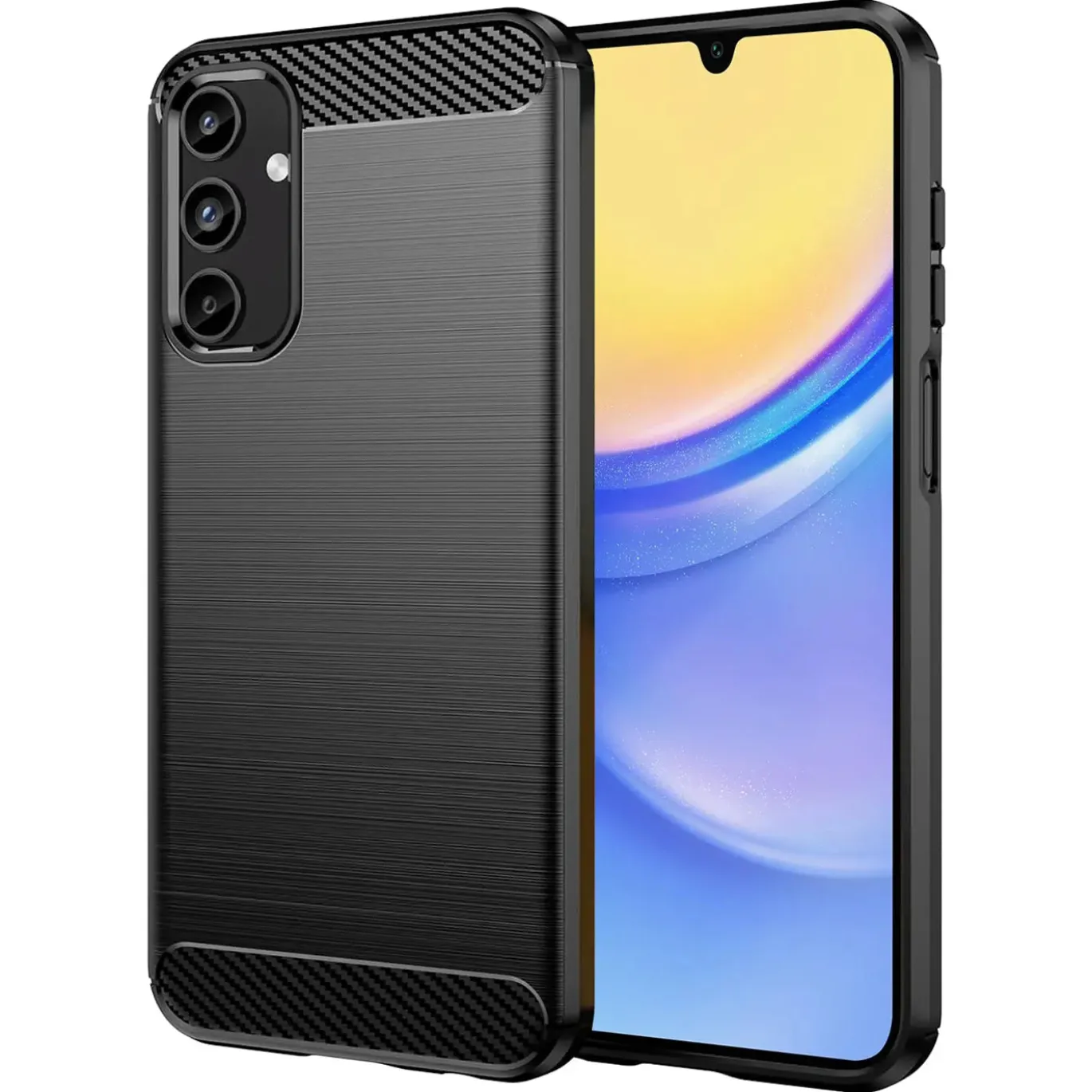 Samsung Galaxy A15 4G / 5G - Carbon Case Hülle, stoßfest