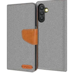 Samsung Galaxy A14 4G / 5G - Jeanslook Klapphülle mit Kartenfach