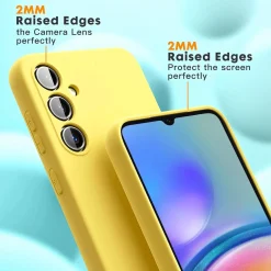 Samsung Galaxy A15 4G / 5G - Silikon Case mit Mikrofaser-Innenseite