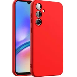 Samsung Galaxy A15 4G / 5G - Silikon Case mit Mikrofaser-Innenseite