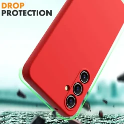 Samsung Galaxy A15 4G / 5G - Silikon Case mit Mikrofaser-Innenseite