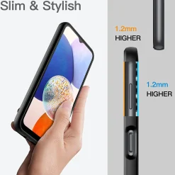 Samsung Galaxy A14 4G / 5G - Slim Silikon Backcover Schwarz