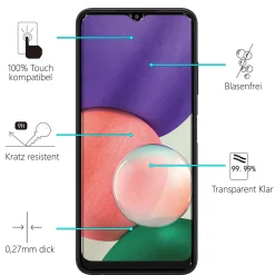 Samsung Galaxy A14 4G / 5G - 2x 9H Panzer Glasfolie, Displayfolie