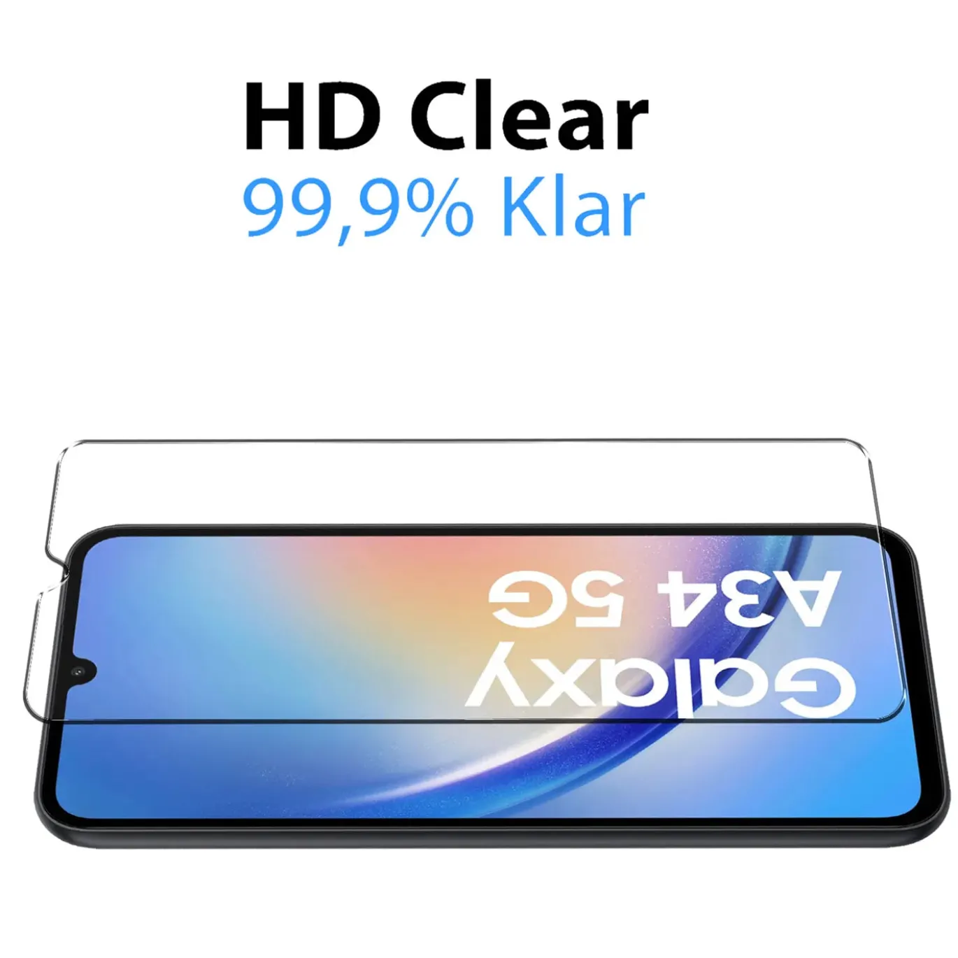 Samsung Galaxy A34 5G - 9H Displayschutzfolie 2x Display & Kamera