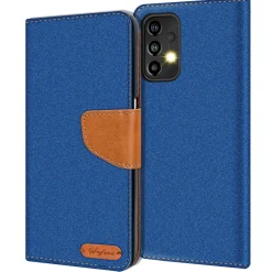Samsung Galaxy A23 5G - Jeanslook Klapphülle mit Kartenfach