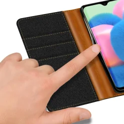 Samsung Galaxy A23 5G - Jeanslook Klapphülle mit Kartenfach