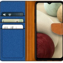 Samsung Galaxy A22 5G - Jeanslook Klapphülle mit Kartenfach