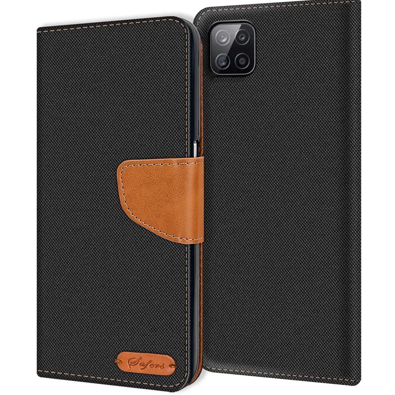 Samsung Galaxy A22 5G - Jeanslook Klapphülle mit Kartenfach
