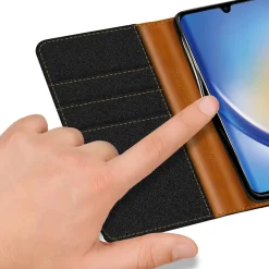 Samsung Galaxy A25 5G - Jeanslook Klapphülle mit Kartenfach