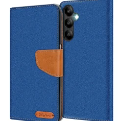 Samsung Galaxy A25 5G - Jeanslook Klapphülle mit Kartenfach