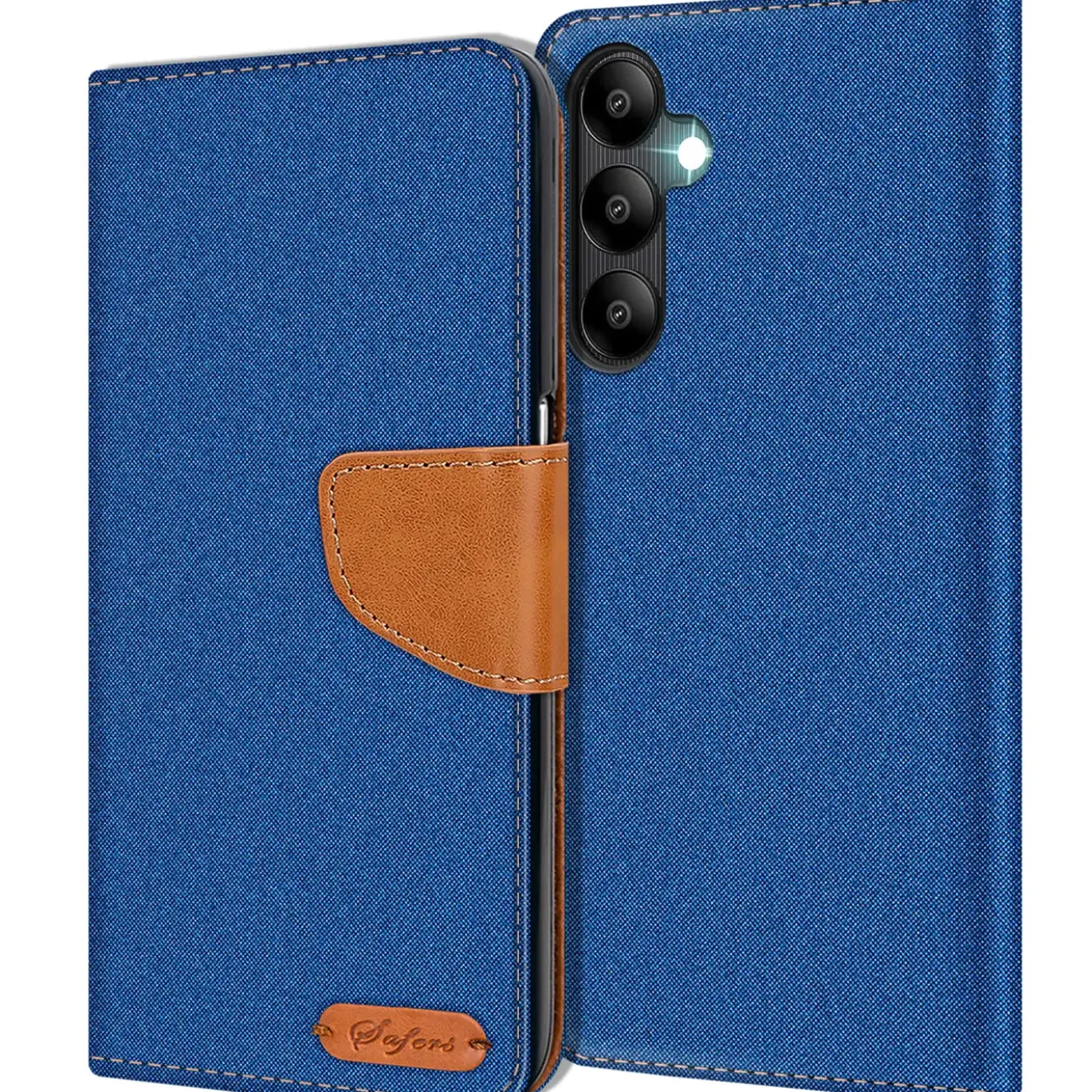 Samsung Galaxy A25 5G - Jeanslook Klapphülle mit Kartenfach